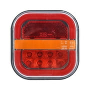 Trailer Tail Lights Clearance Items 1 PC Wireless Trailer Lights Magnetic LED Flowss Guide Square Burger Tail Light Tow Light for Truck RV Boat Carava Edges Light, Wiring Style